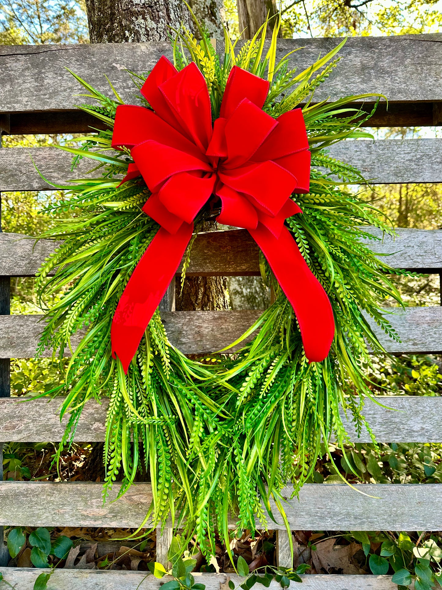 Oval Bead Grass Wreath