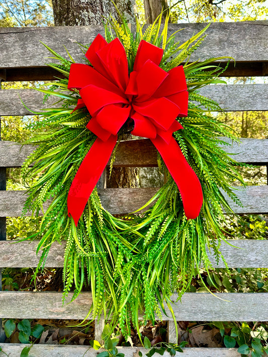 Oval Bead Grass Wreath