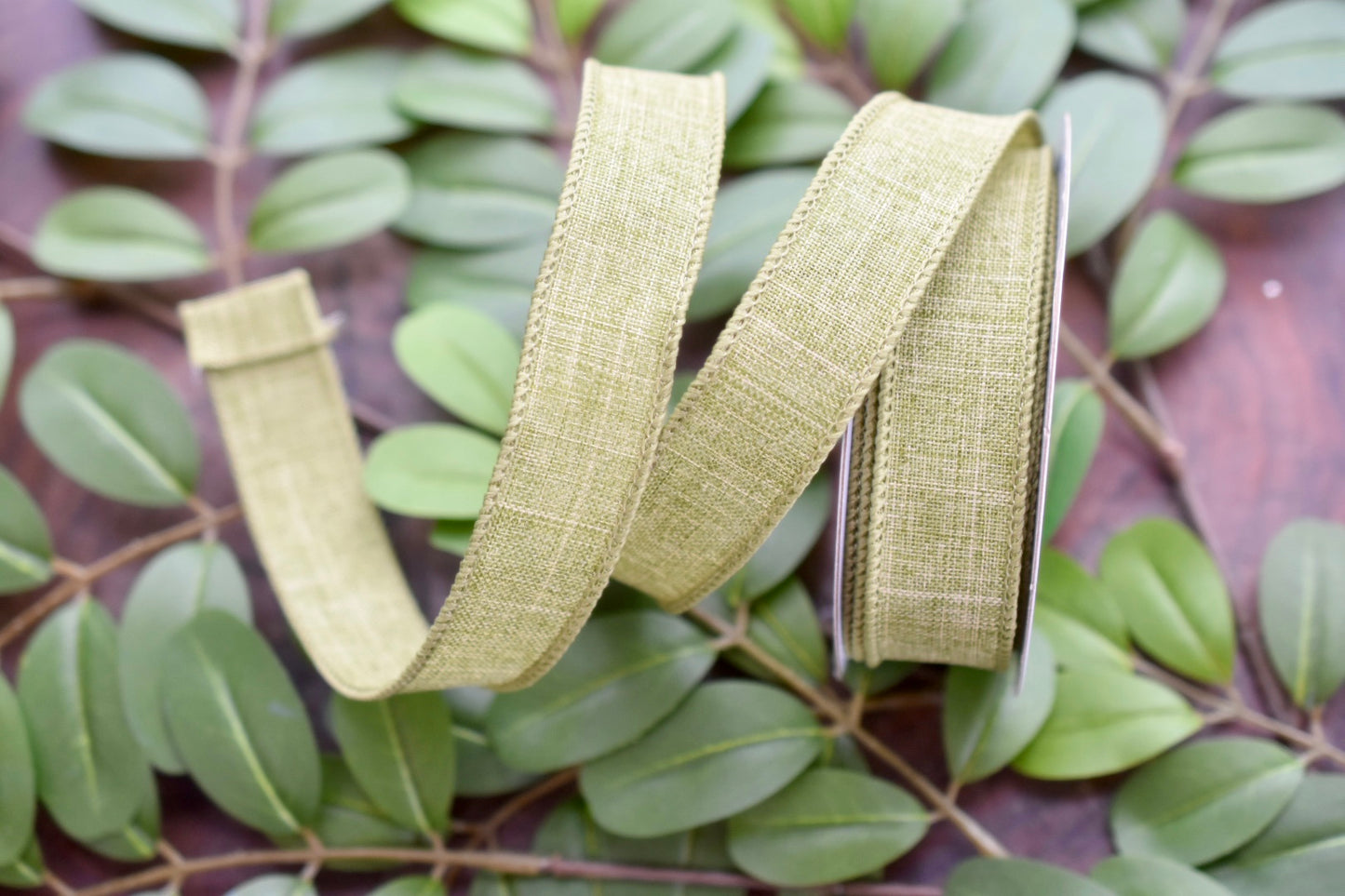 Royal Burlap Fern Green (7/8 inch) - R17