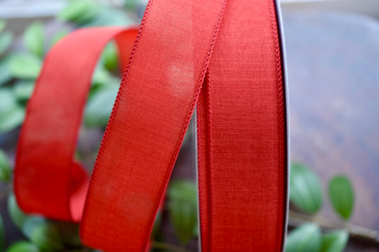 Red Royal Burlap Ribbon (1.5" x 50 yd) - R23