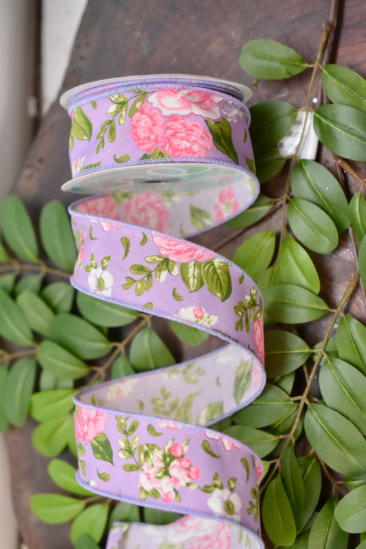 Lavender Floral Ribbon (1.5 inch) - SP20