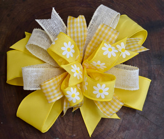 Summer Daisies Bow - 12"