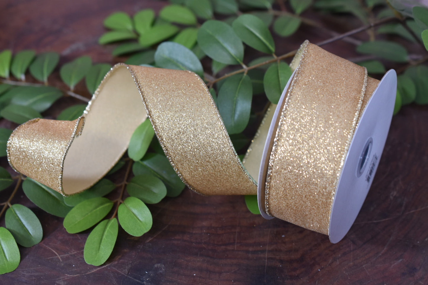 Shimmer Glitter Gold Ribbon (1.5 inch) - S2