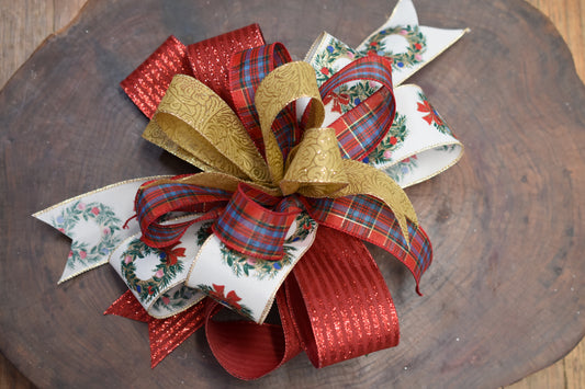 Christmas Carol Bow - 12"