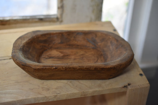 Oval Wooden Bowl