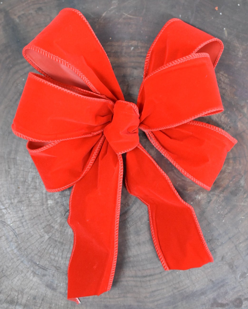 Red Velvet Bow (XS) - 6 loops