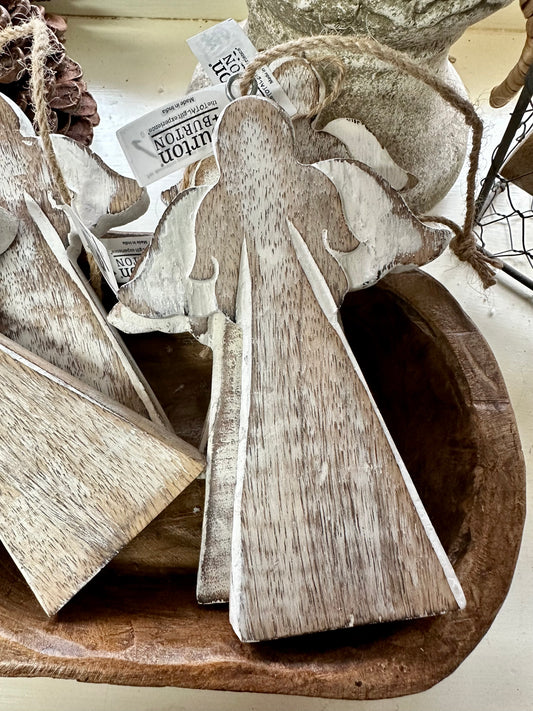 Wooden Angel Ornament