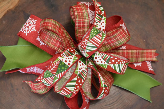 Holiday Elegance Bow with Tails - 12"