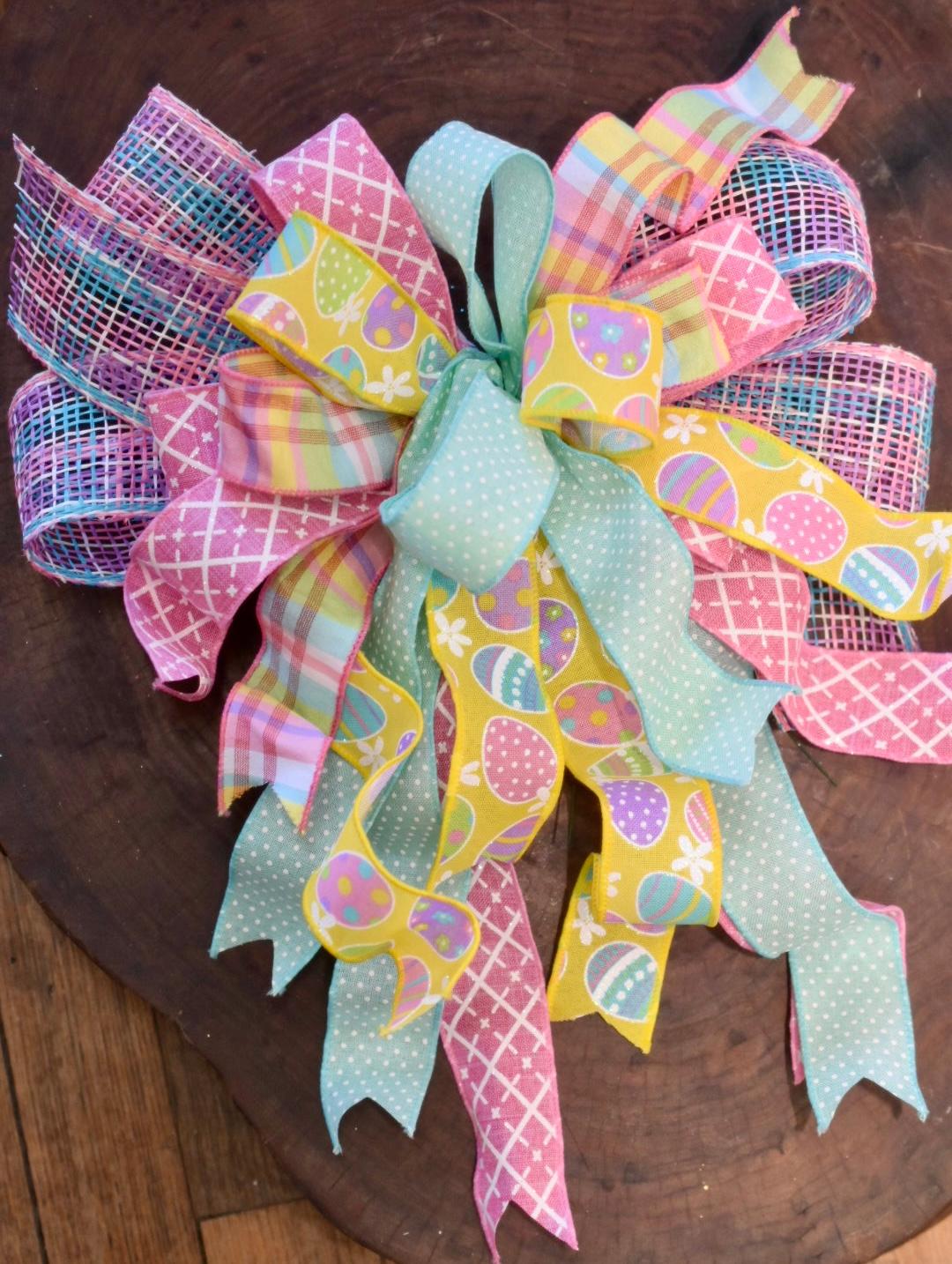 Easter Parade Bow with Tails - 12"